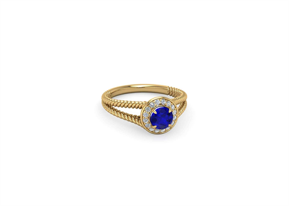 CZ Studded Gemstone Fashion Ring